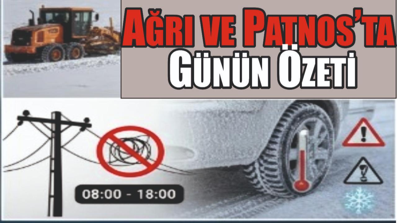 Ağrı ve Patnos Günlük Haber Özeti (3 Ocak 2026)