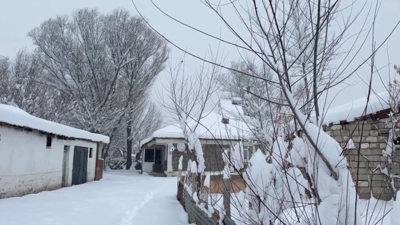 Ağrı’da gece boyunca yoğun kar yağışı etkili oldu