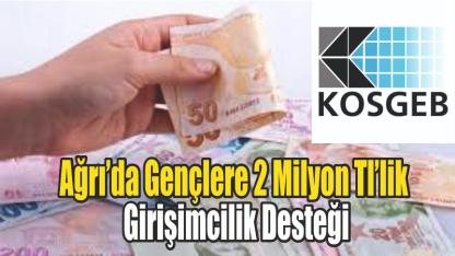 Ağrı’da Gençlere 2 Milyon TL’lik Girişimcilik Desteği