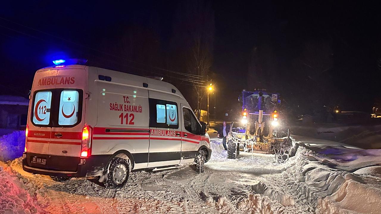 Ağrı’da Hasta İçin Yol Seferberliği