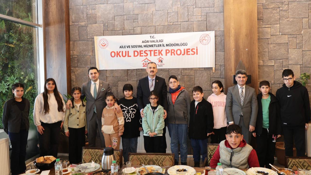 Ağrı’da Okul Destek Projesi Kapsamında Anlamlı Buluşma