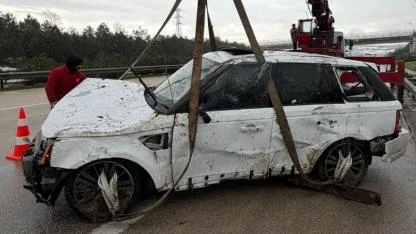 Ağrılı Aile Bursa’da Kaza Yaptı