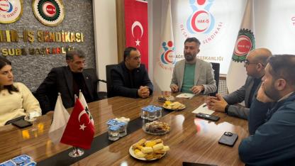 AK Parti Ağrı İl Başkanı Yıldız’dan Öz Sağlık-İş Sendikası’na Ziyaret
