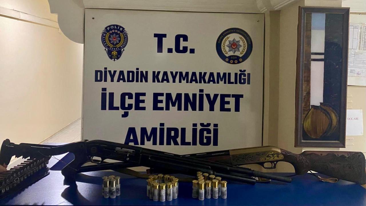 Diyadin’de Ruhsatsız Silah Ele Geçirildi