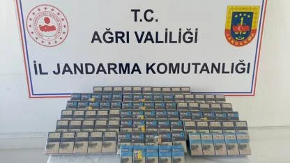 Diyadin’de Yolcu Otobüsünde 190 Paket Kaçak Sigara Ele Geçirildi