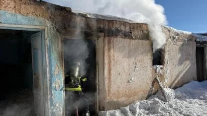 Doğubayazıt’ta korkutan yangın