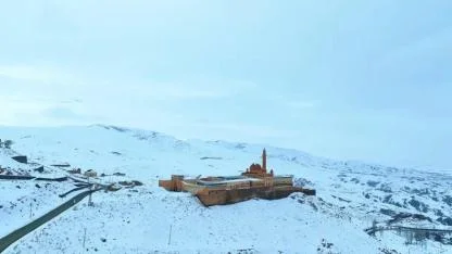 Doğu’nun İncisi İshak Paşa Sarayı Kış Manzarasıyla Mest Etti