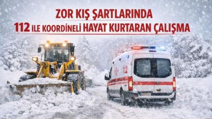 Erciş Belediyesinden Zor Kış Şartlarında 112 ile Koordineli Hayat Kurtaran Çalışma