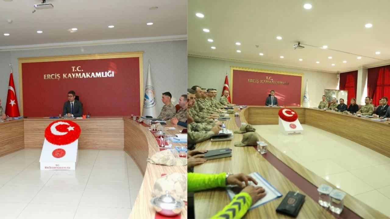 Erciş Kaymakamlığında İlçe Jandarma Komutanlığı 2025 Değerlendirme ve 2026 Planlama Toplantısı Gerçekleştirdi