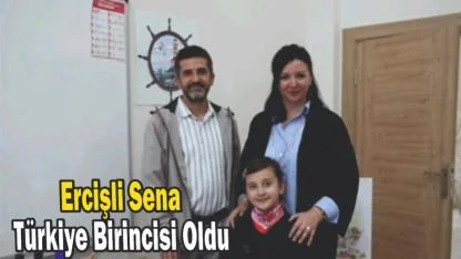 Ercişli Sena Türkiye Birincisi Oldu