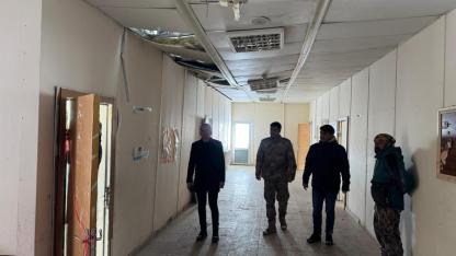 Hamur’da Çatısı Zarar Gören Okulda İnceleme