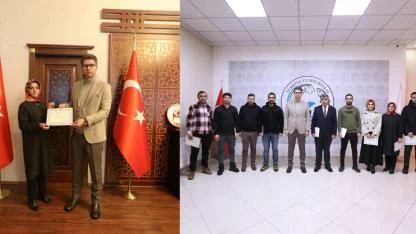 “Hızır Van” Projesinde Görev Alan Erciş Sosyal Hizmet Merkezi Müdürü Fuat Baran'a Başarı Belgesi