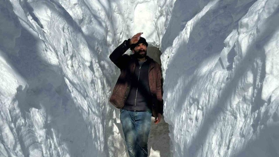 Kardan tünellerden geçen yaşam