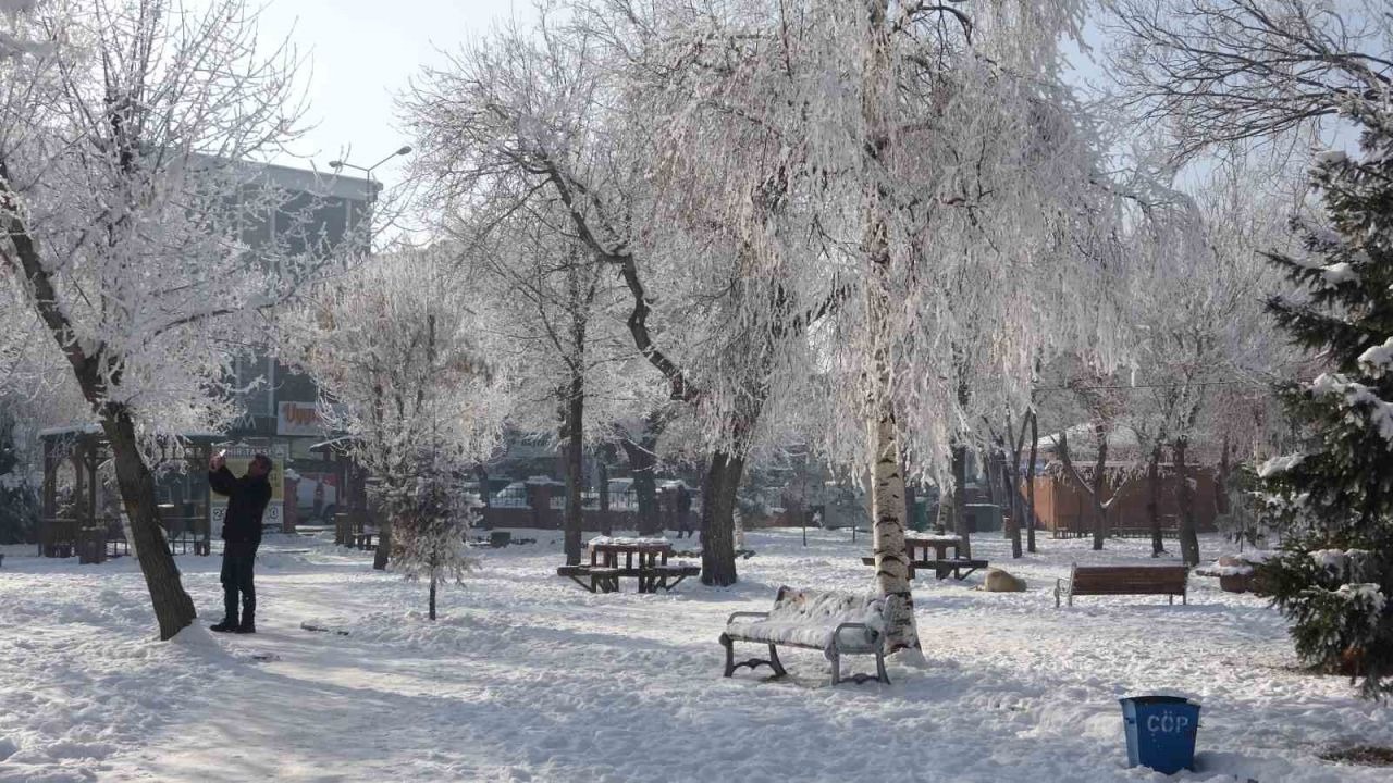 Kırağı sonrası görsel şölen oluştu