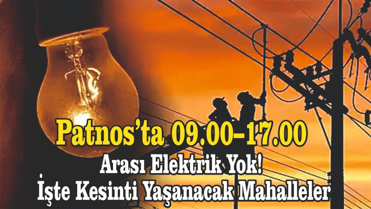 Patnos’ta 09.00–17.00 Arası Elektrik Yok! İşte Kesinti Yaşanacak Mahalleler