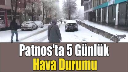 Patnos'ta 5 Günlük Hava Durumu
