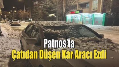 Patnos’ta Çatıdan Düşen Kar Kütlesi Facianın Eşiğinden Döndürdü