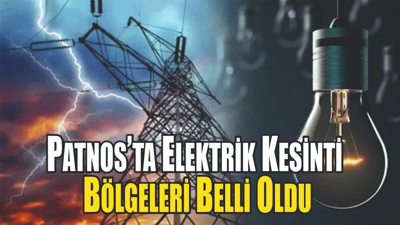 Patnos’ta Elektrik Kesinti Bölgeleri Açıklandı