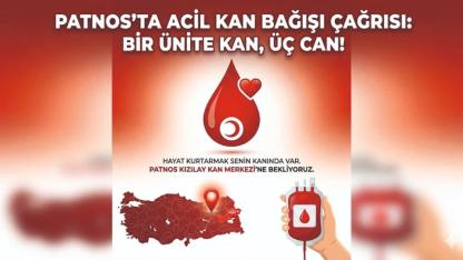 Patnos’ta Kan Bağışı Çağrısı