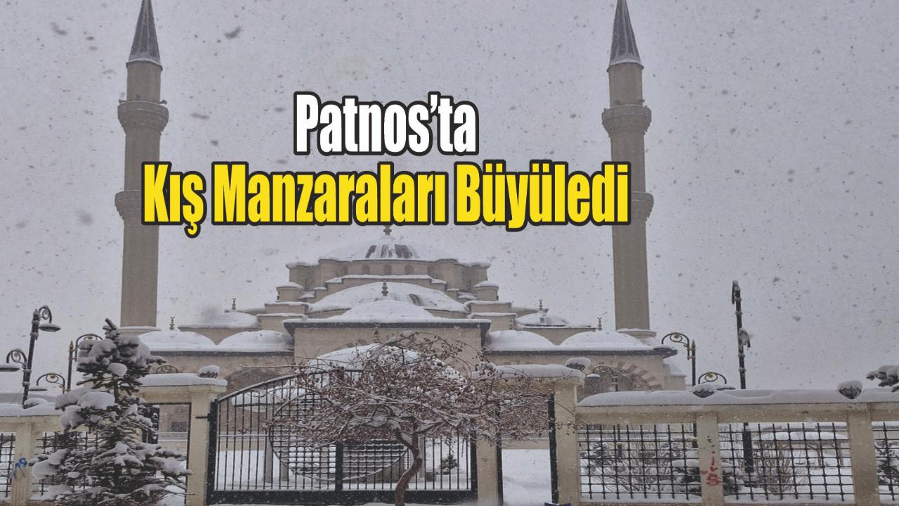 Patnos’ta Kış Manzaraları Büyüledi