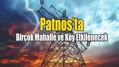 Patnos’ta Planlı Elektrik Kesintisi