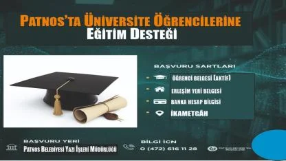 Patnos’ta Üniversite Öğrencilerine Eğitim Desteği