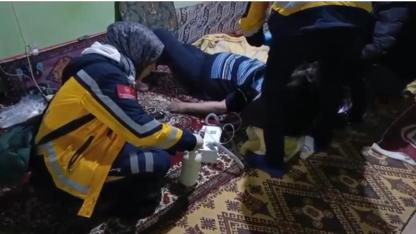 Taşlıçay’da Kar Engeline Rağmen Sağlık Ekiplerinden Hayat Kurtaran Müdahale (Videolu Haber)