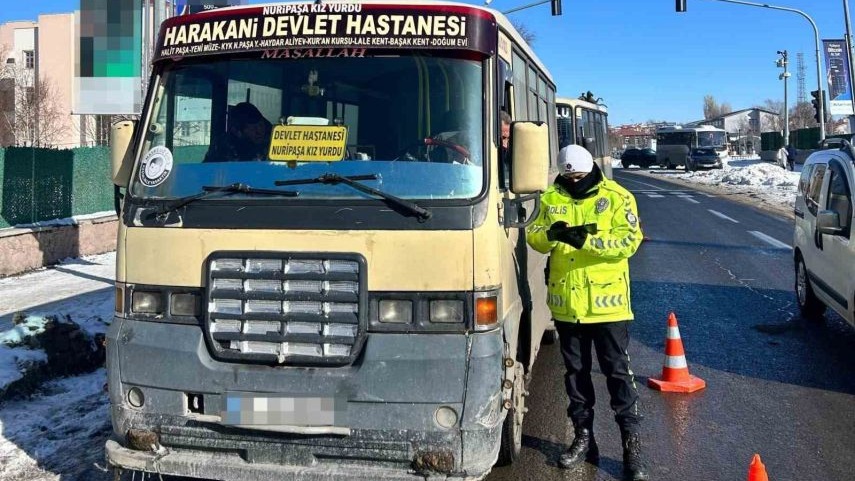 Toplu taşıma araçlarına sıkı denetim
