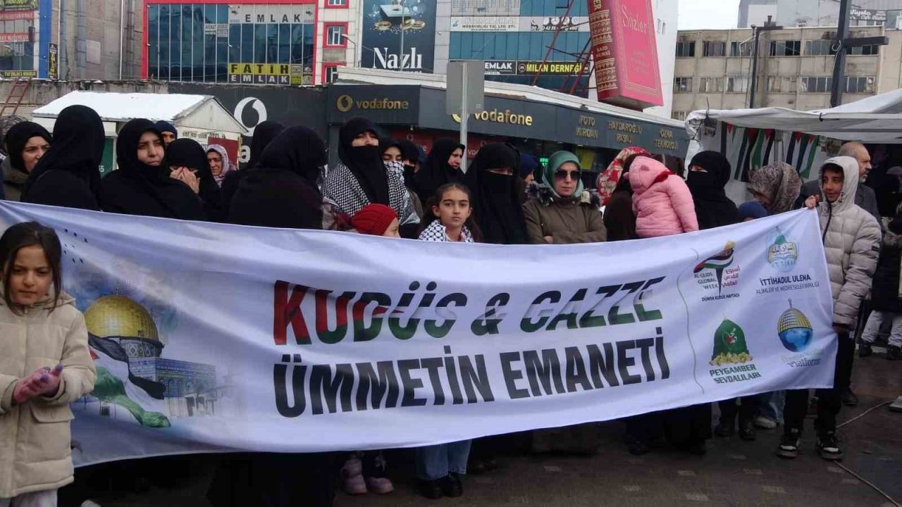 Van’da "Dünya Kudüs Haftası" dolayısıyla basın açıklaması yapıldı
