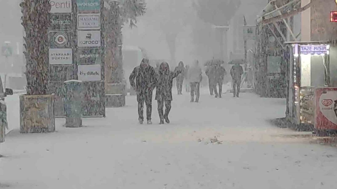 Van’da lapa lapa kar yağdı: 405 yerleşim yerinin yolu kapalı