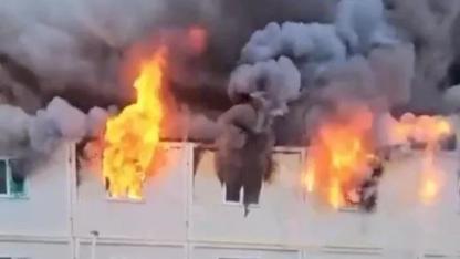 Vanlı İşçilerin Kaldığı Konteyner Kentte Yangın Faciası Ucuz Atlatıldı