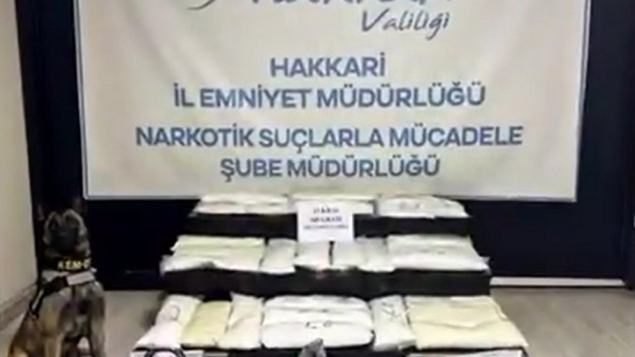 Yüksekova’da 63 kilo metamfetamin ele geçirildi