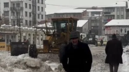 Patnos’ta kar temizleme çalışmaları