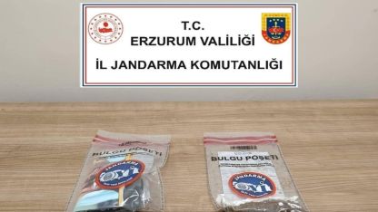 Jandarma Erzurum’da narkotik operasyonu gerçekleştirdi