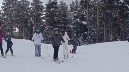 Kars’ta kayak heyecanı sürüyor