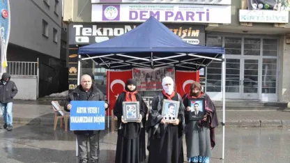 Muş’ta evlat nöbeti sürüyor