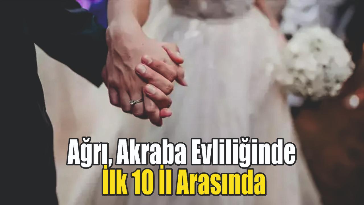 Ağrı, Akraba Evliliğinde İlk 10 İl Arasında