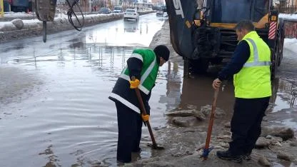 Ağrı Belediyesi Kar Sularına Karşı Önlemleri Artırdı