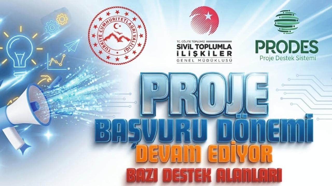 Ağrı Valiliği Duyurusu: Proje Başvuru Dönemi Devam Ediyor