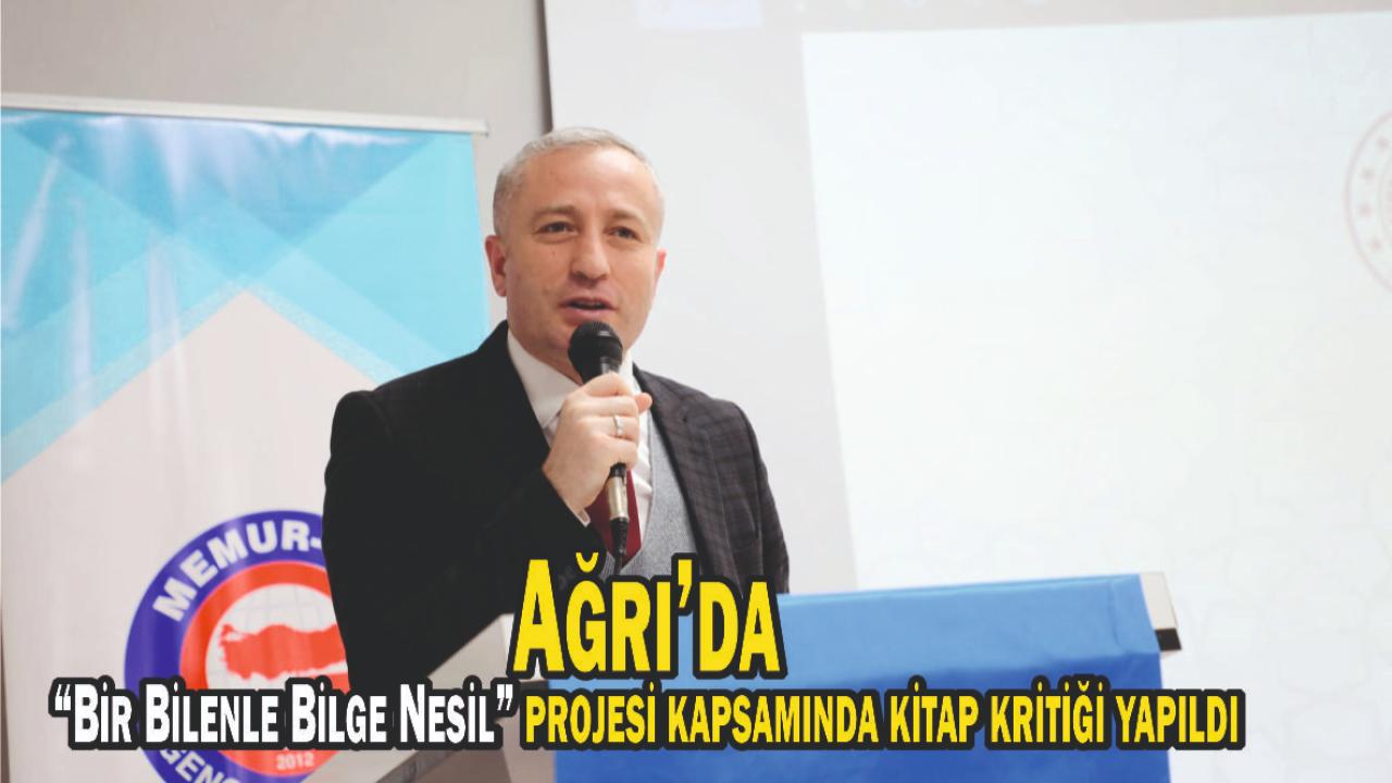 Ağrı’da “Bir Bilenle Bilge Nesil” projesi kapsamında kitap kritiği yapıldı