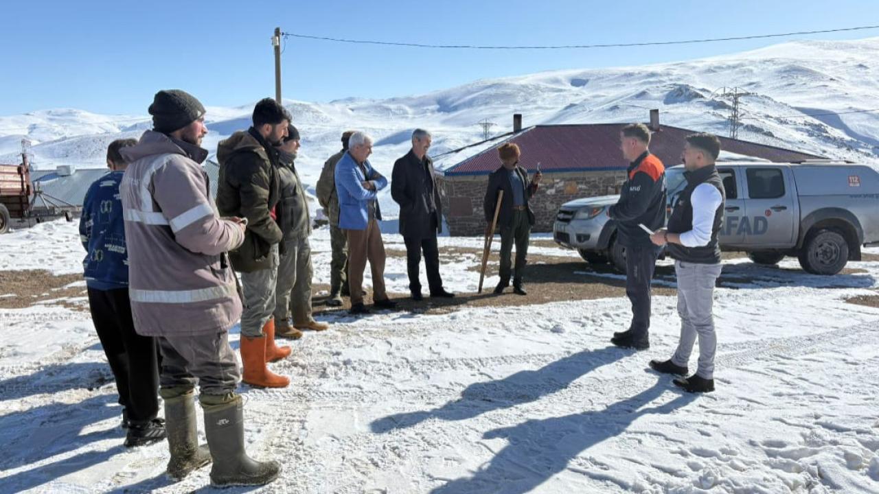 Ağrı’da çığ tehlikesine karşı farkındalık seferberliği