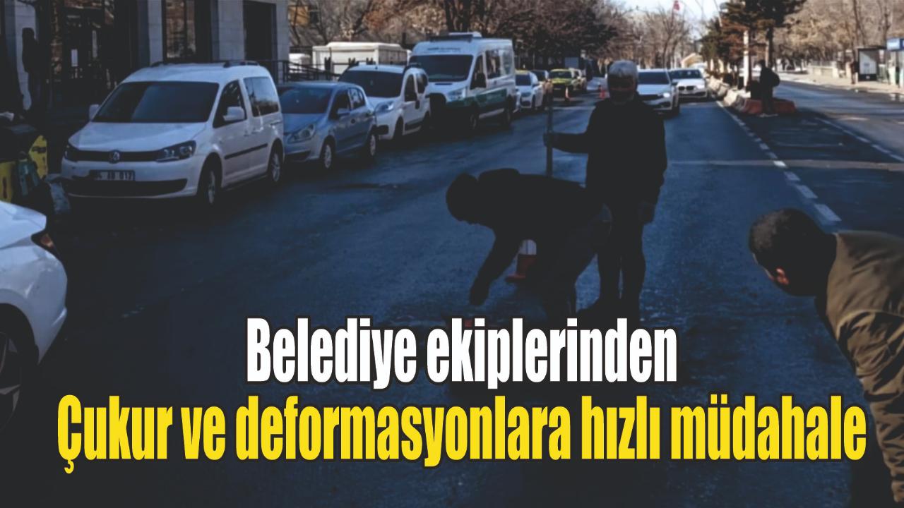 Ağrı’da çukur ve deformasyonlara hızlı müdahale