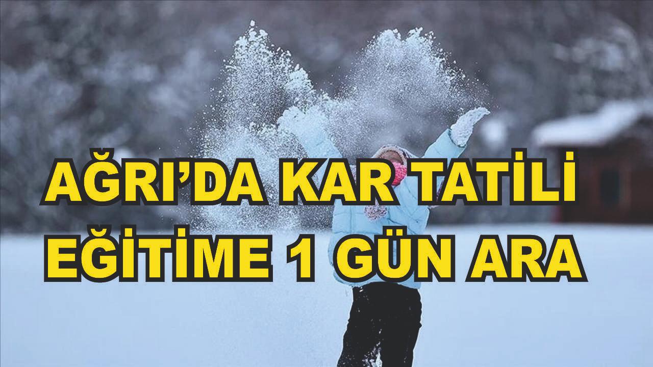 Ağrıda Eğitime Kar Engeli