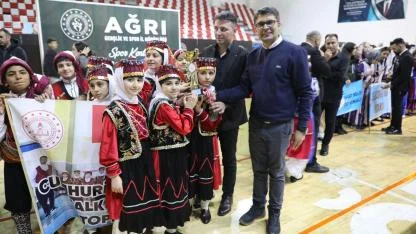 Ağrı’da Halk Oyunları İl Birinciliği Yarışmaları Tamamlandı