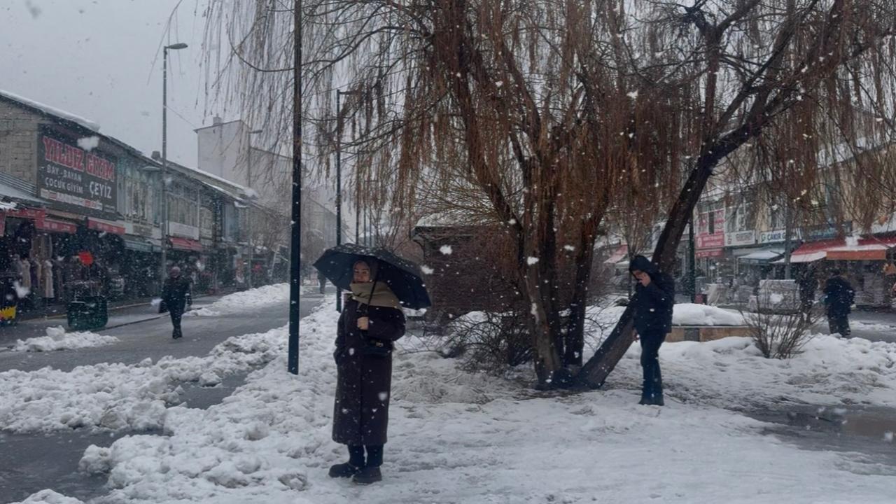 Ağrı’da kar yağışı yeniden etkili oldu (Videolu Haber)