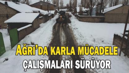 Ağrı’da karla mücadele çalışmaları sürüyor