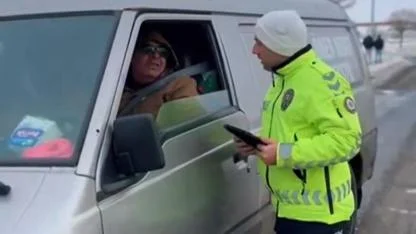 Ağrı’da Kış Tedbirleri Kapsamında Trafik Denetimleri Sürüyor