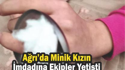 Ağrı’da Minik Kızın İmdadına Ekipler Yetişti