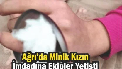 Ağrı’da Minik Kızın İmdadına Ekipler Yetişti