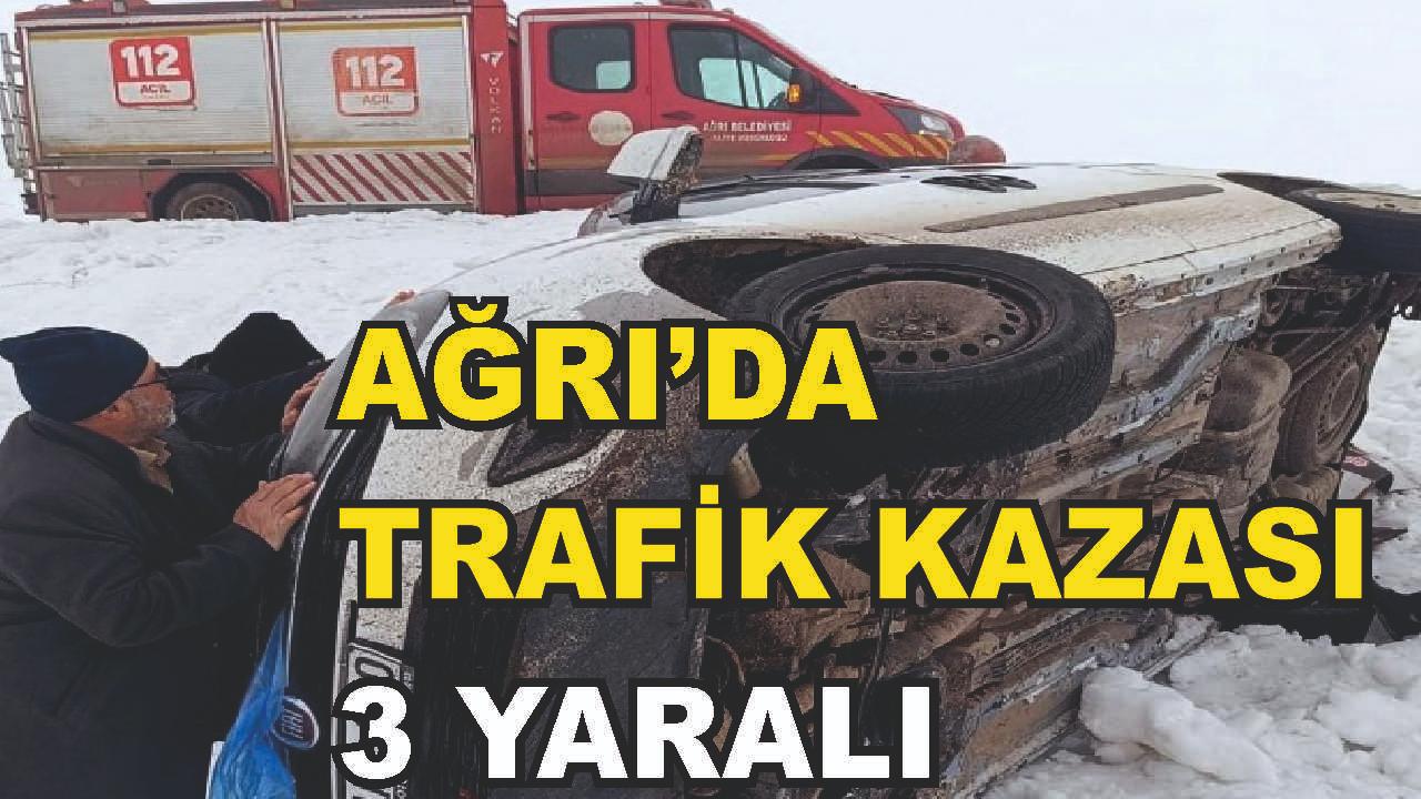 Ağrı'da Trafik Kazası; 3 Yaralı